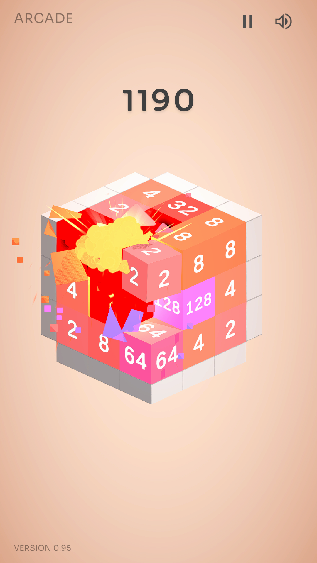3D48 gameplay — the 3D cube board